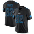 Custom #32 Black DET Football Shirt Top