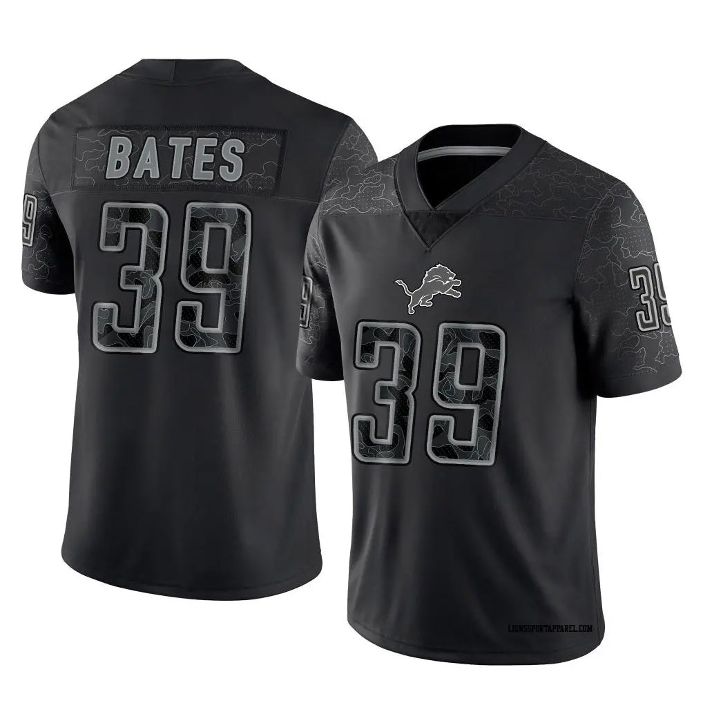 Custom #39 Black DET Football Shirt Top