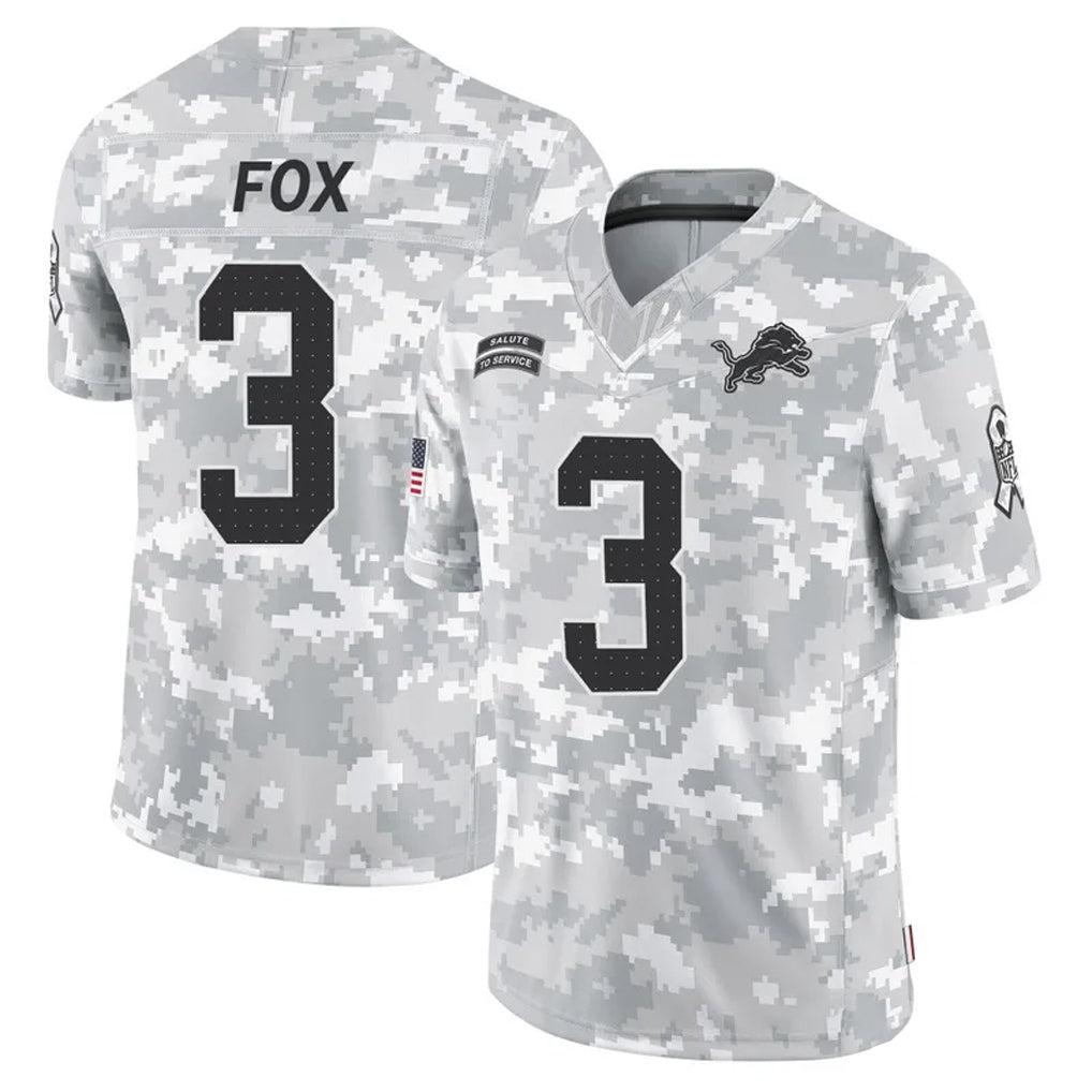 Custom #3 DET Football Shirt Top