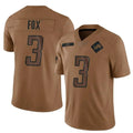 Custom #3 Brown DET Football Shirt Top