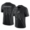 Custom #44 Black DET Football Shirt Top