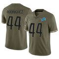 Custom #44 Olive DET Football Shirt Top