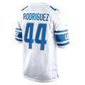 Custom #44 White DET Football Shirt Top