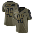 Custom #46 Olive DET Football Shirt Top