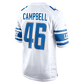 Custom #46 White DET Football Shirt Top