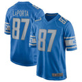 Custom #87 Blue DET Football Shirt Top