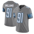Custom #91 Gray DET Football Shirt Top
