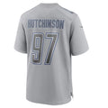 Custom #97 Grey DET Football Shirt Top