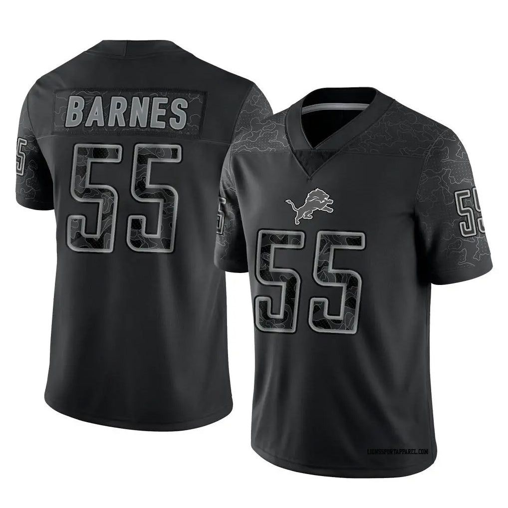 Custom #55 Black DET Football Shirt Top