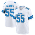 Custom #55 White DET Football Shirt Top