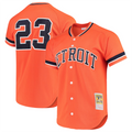 Custom #23 Orange DET Baseball Shirt Top
