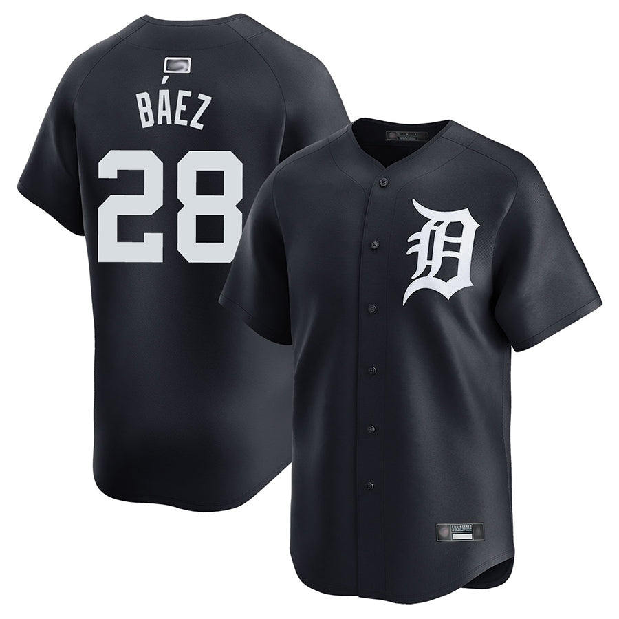 Custom #28 Navy DET Baseball Shirt Top