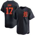Custom #17 Black DET Baseball Shirt Top
