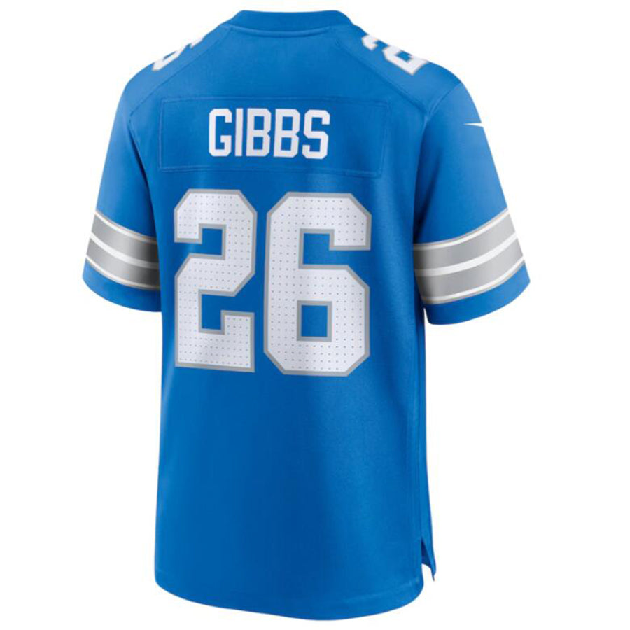 Custom #26 Blue DET Football Shirt Top