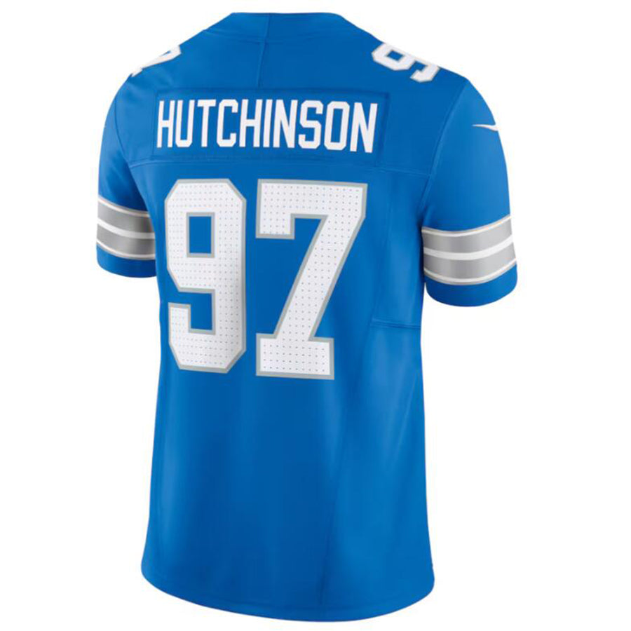 Custom #97 Blue DET Football Shirt Top