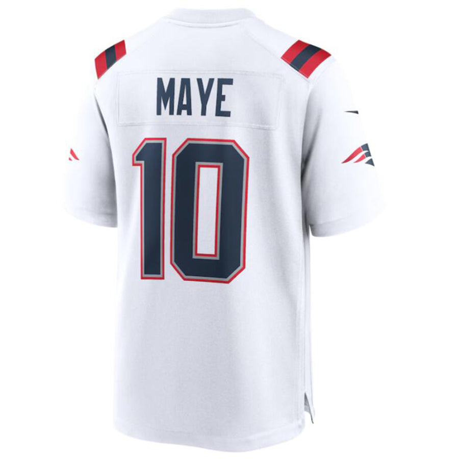 Custom #10 White NE Football Shirt Top