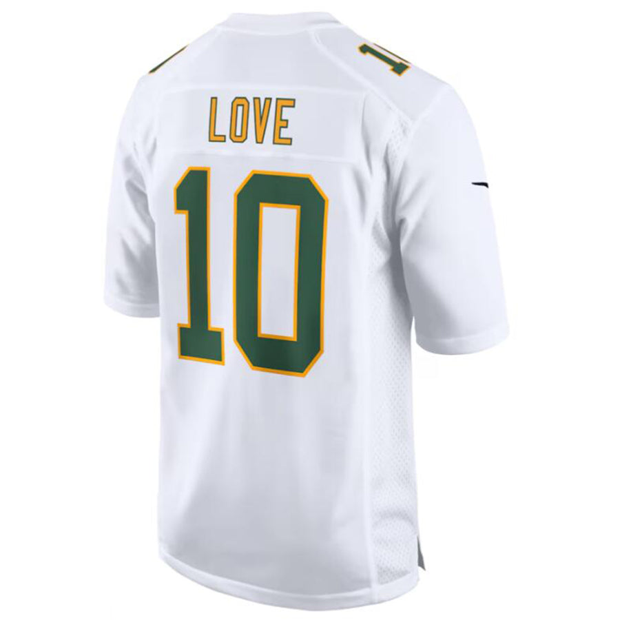 Custom #10 White GB Football Shirt Top