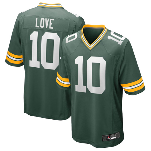 Custom #10 Green GB Football Shirt Top