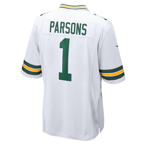 Custom #1 White GB Football Shirt Top