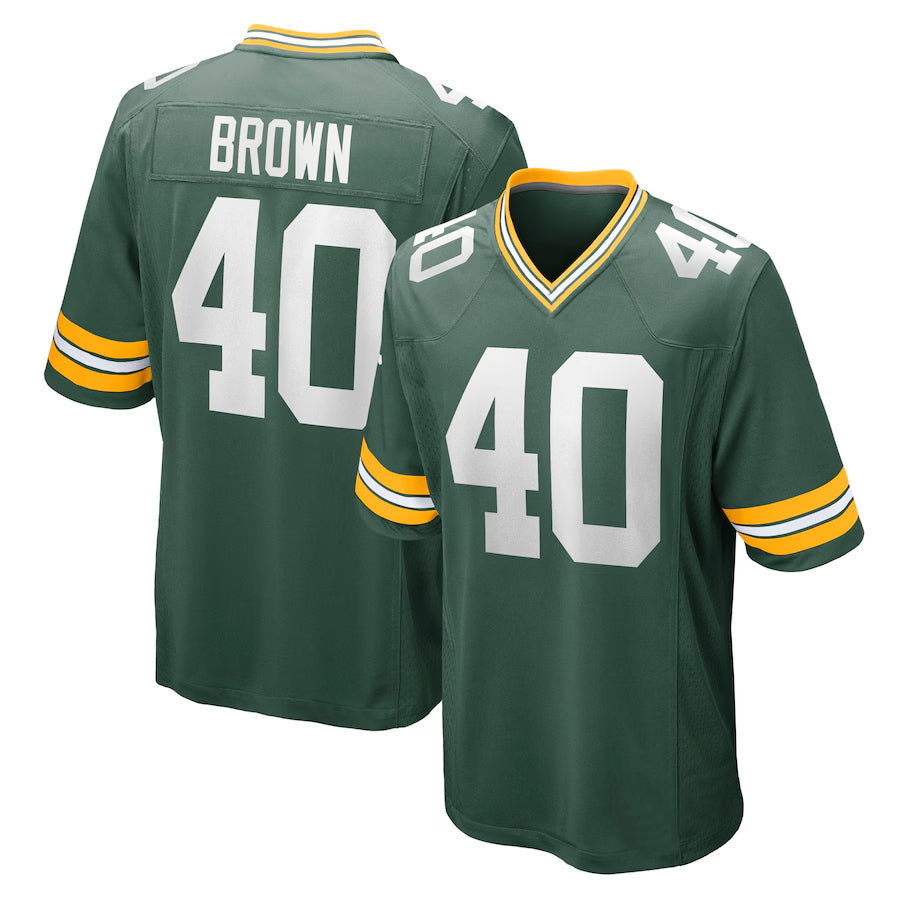Custom #40 Green GB Football Shirt Top