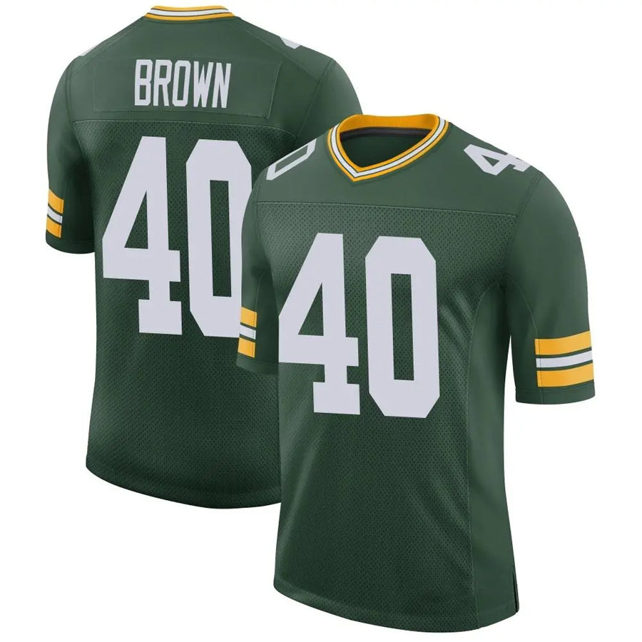 Custom #40 Green GB Football Shirt Top
