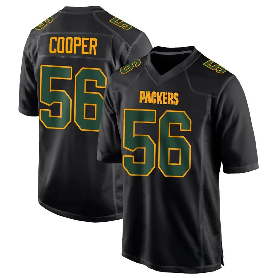 Custom #56 Black GB Football Shirt Top