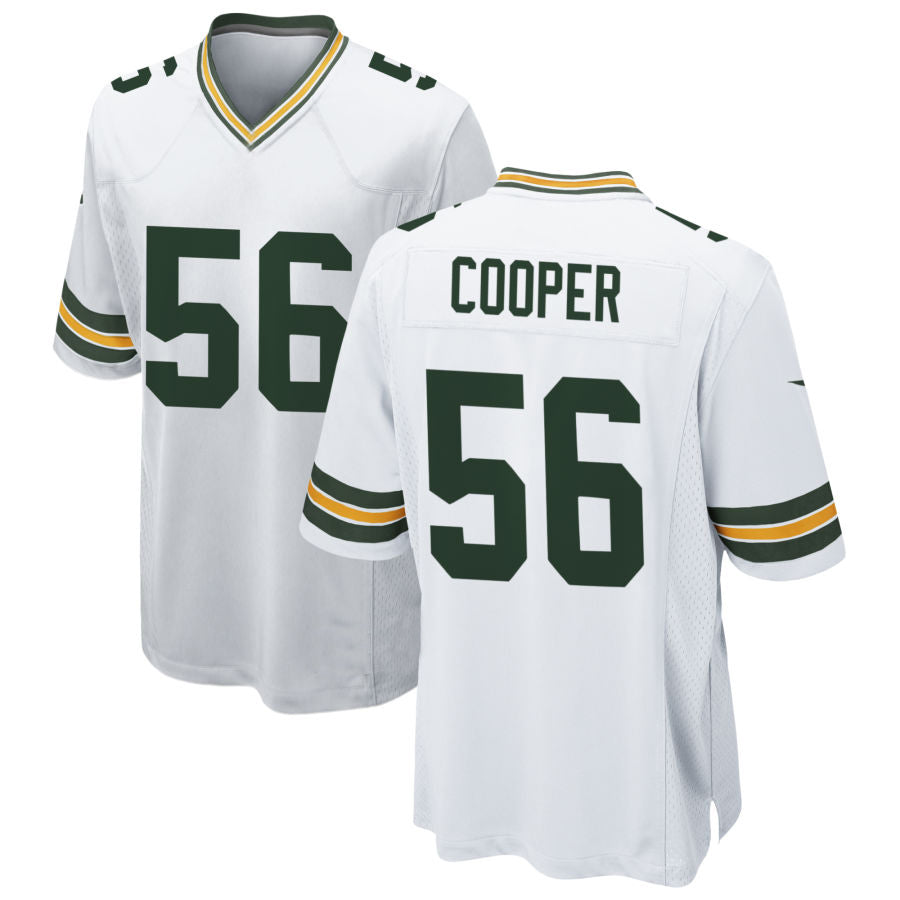 Custom #56 White GB Football Shirt Top