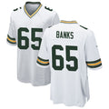 Custom #65 White GB Football Shirt Top