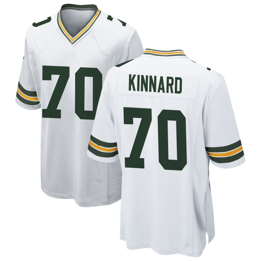 Custom #70 White GB Football Shirt Top