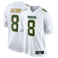 Custom #8 White GB Football Shirt Top
