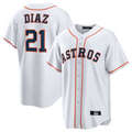 Custom #21 White HOU Baseball Shirt Top