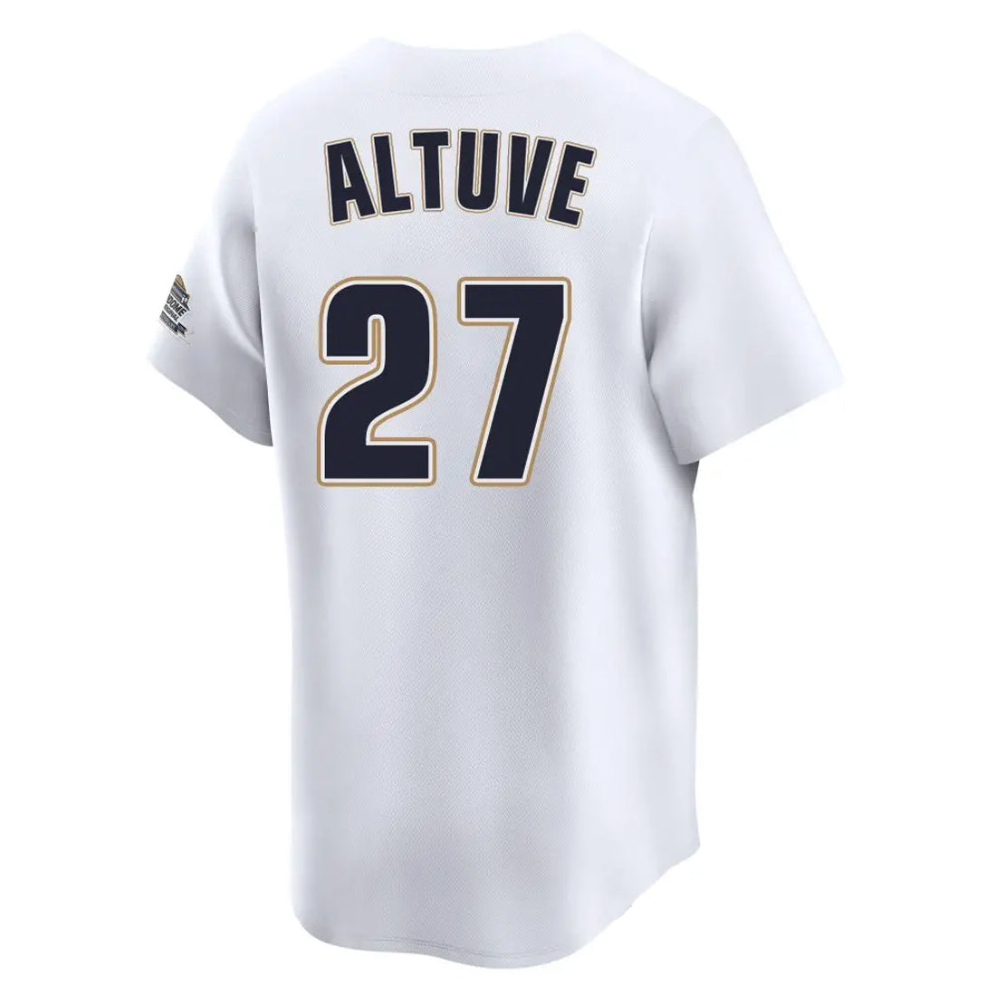 Custom #27 White Throwback HOU Baseball Shirt Top