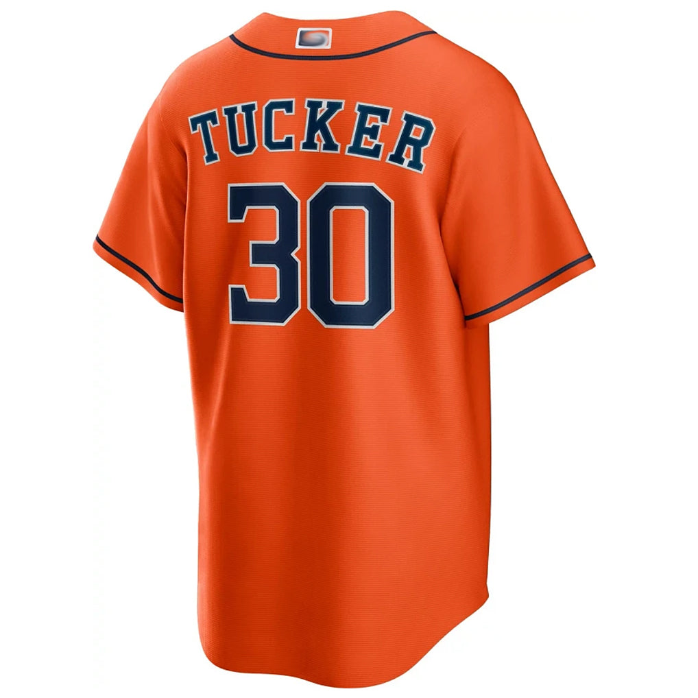 Custom #30 Orange HOU Baseball Shirt Top
