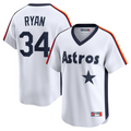 Custom #34 White Throwback HOU Baseball Shirt Top