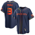 Custom #3 City Connect HOU Baseball Shirt Top