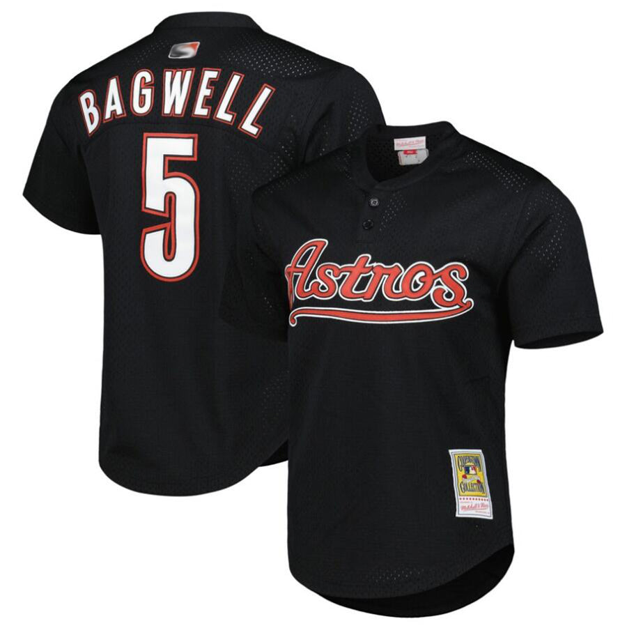 Custom #5 Black HOU Baseball Shirt Top
