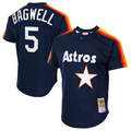 Custom #5 Navy HOU Baseball Shirt Top