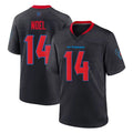 Custom #14 Navy HOU Football Shirt Top