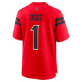 Custom #1 Red HOU Football Shirt Top