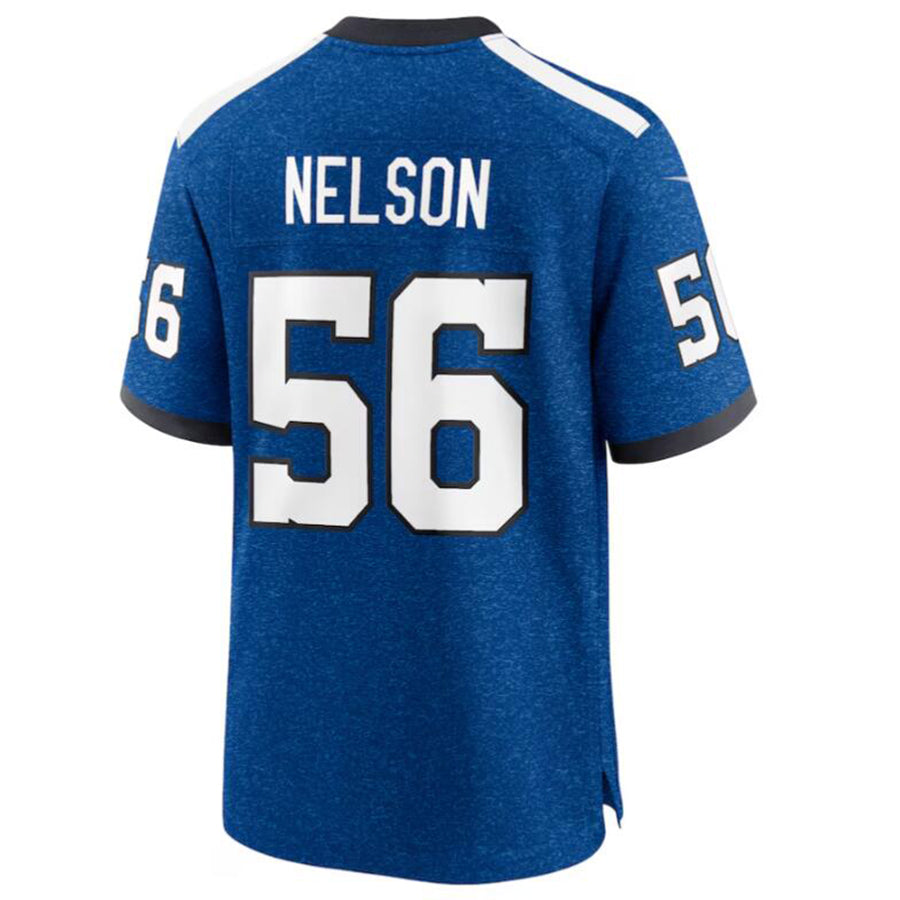 Custom #56 Royal IND Football Shirt Top