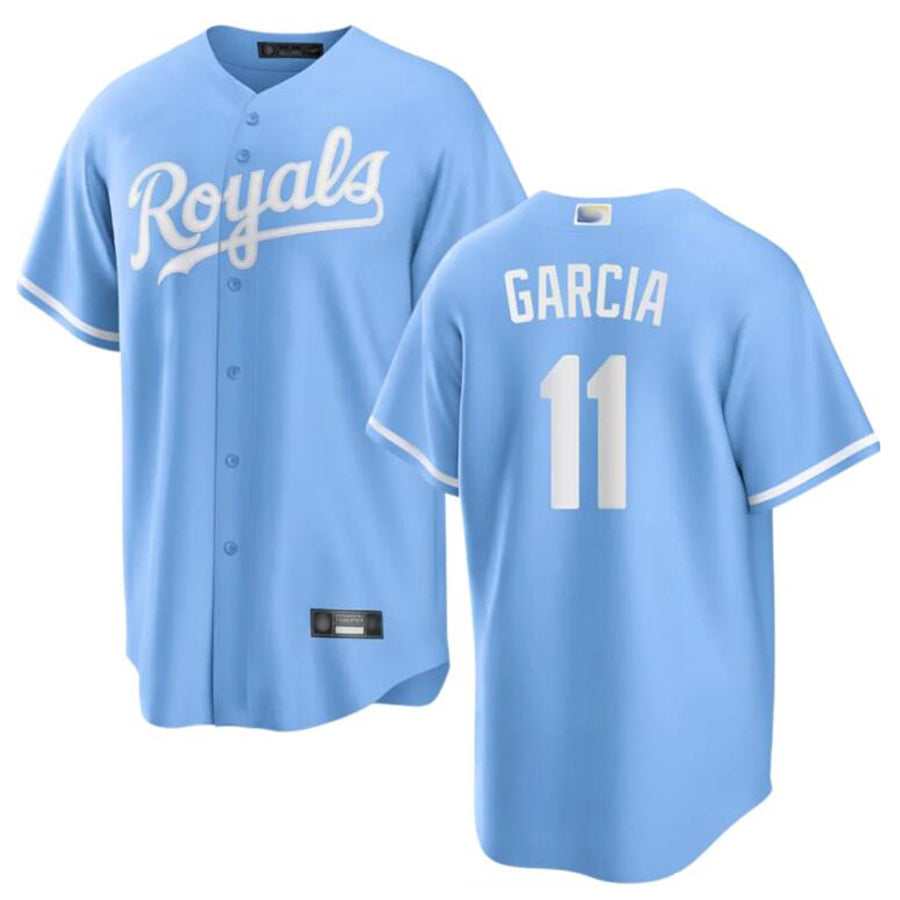 Custom #11 Light Blue KC Baseball Shirt Top