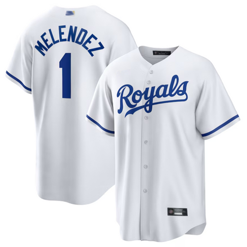 Custom #1 White KC Baseball Shirt Top
