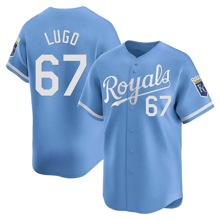 Custom #67 Light Blue KC Baseball Shirt Top