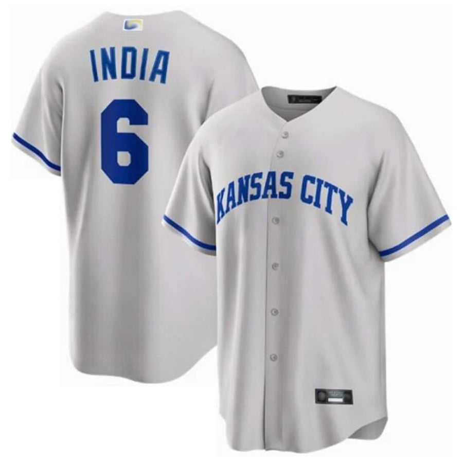 Custom #6 Navy City Connect KC Baseball Shirt Top