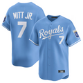 Custom #7 Light Blue KC Baseball Shirt Top