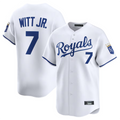 Custom #7 White KC Baseball Shirt Top
