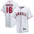 Custom #16 White LAA Baseball Shirt Top