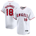 Custom #18 White LAA Baseball Shirt Top