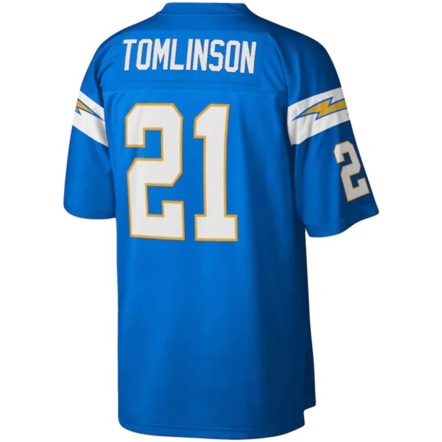 Custom #21 Powder Blue LAC Football Shirt Top