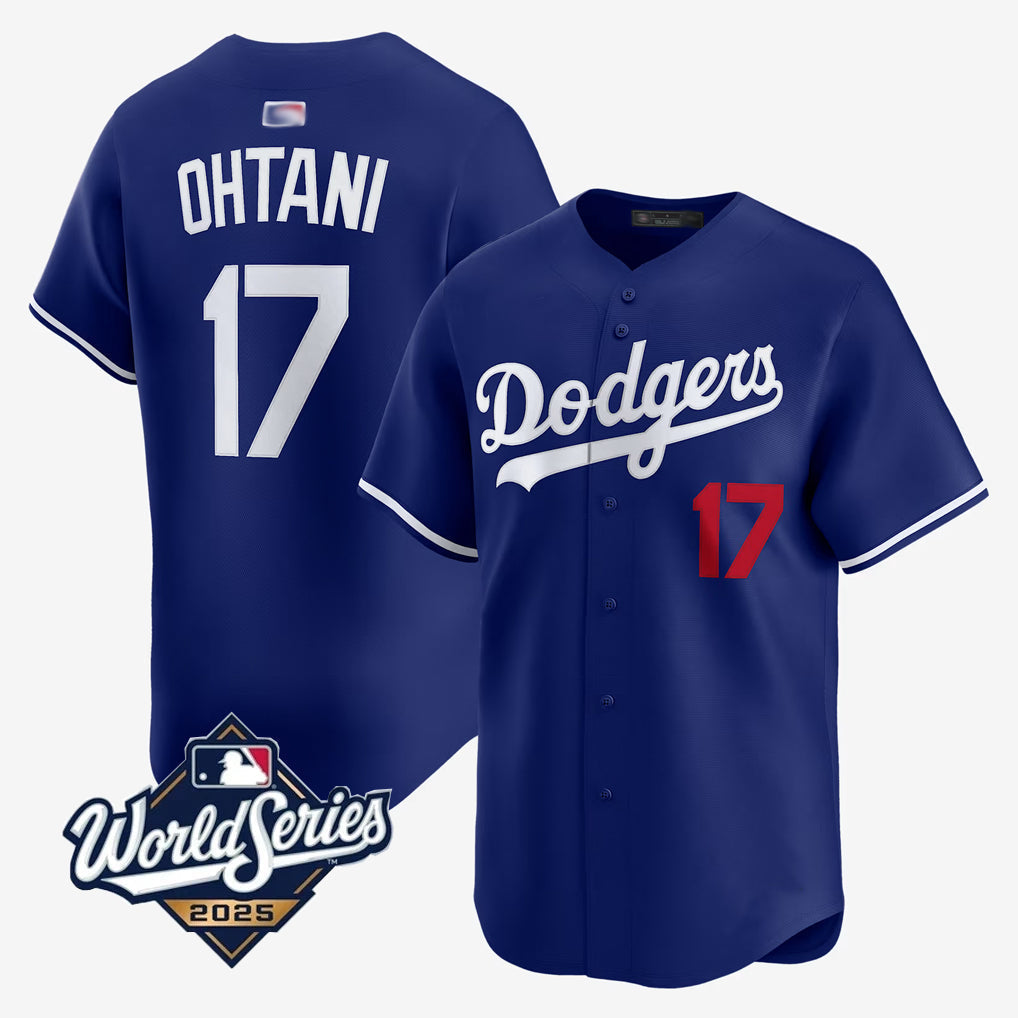 Custom #17 Royal 2025 LAD Baseball Shirt Top